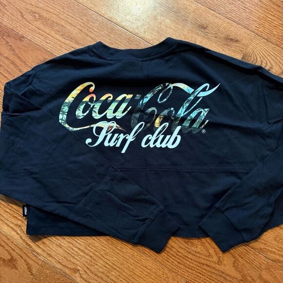 KITH X COCA COLA Surf club long sleeve crop sz XSmall XS New NWT - Picture 2 of 7